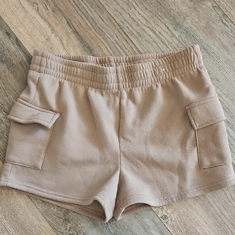 Tan Casual Shorts with Pockets